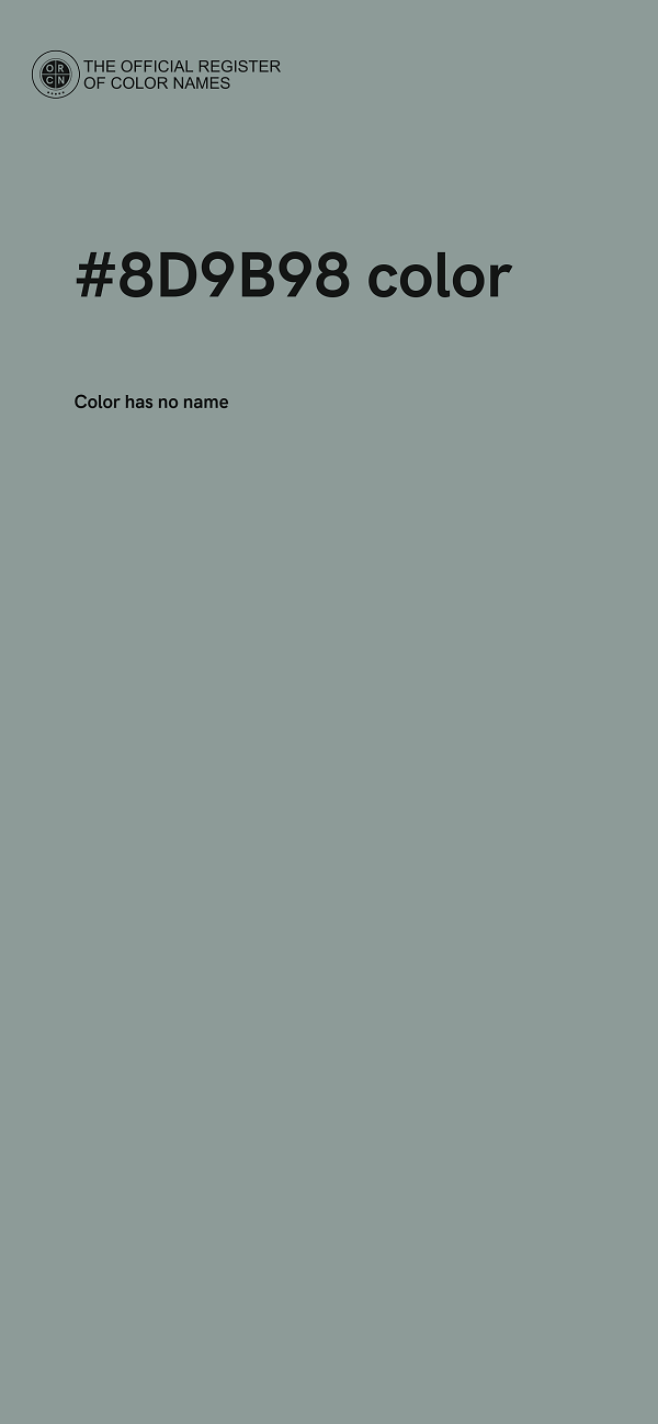 #8D9B98 color image