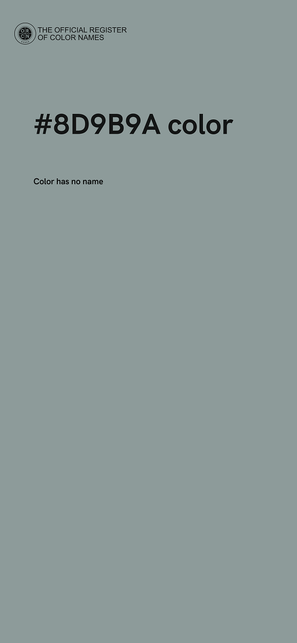 #8D9B9A color image