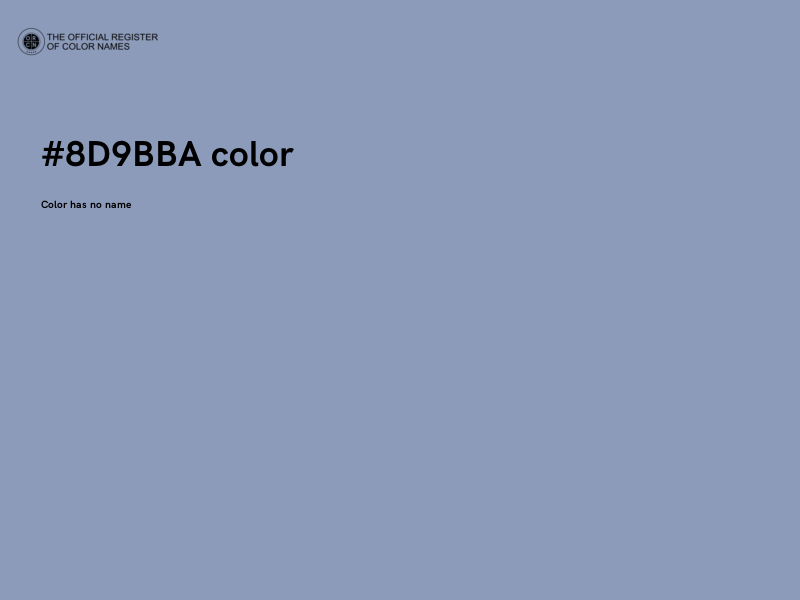 #8D9BBA color image