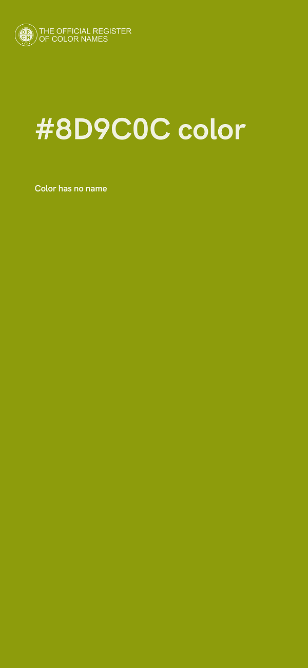 #8D9C0C color image
