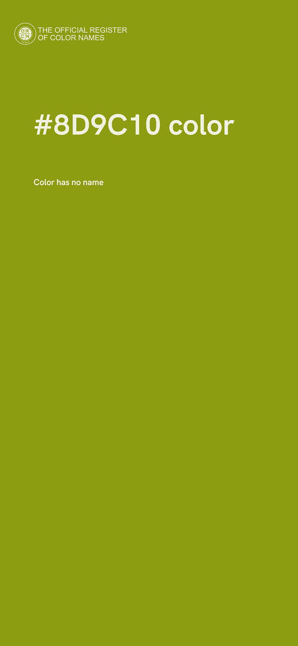 #8D9C10 color image