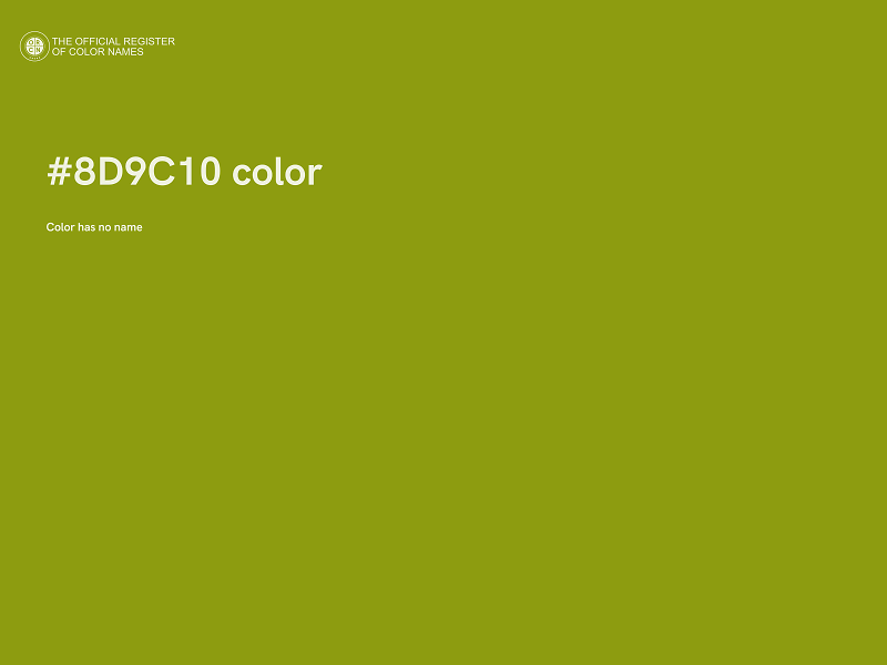 #8D9C10 color image