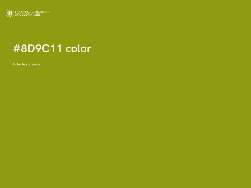 #8D9C11 color image