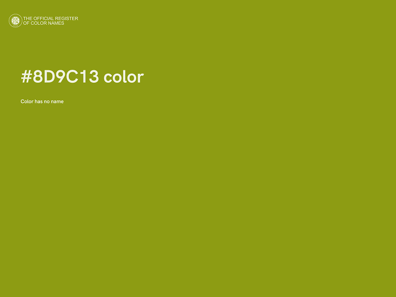 #8D9C13 color image