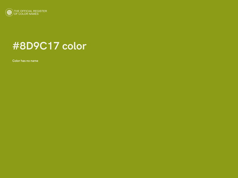 #8D9C17 color image