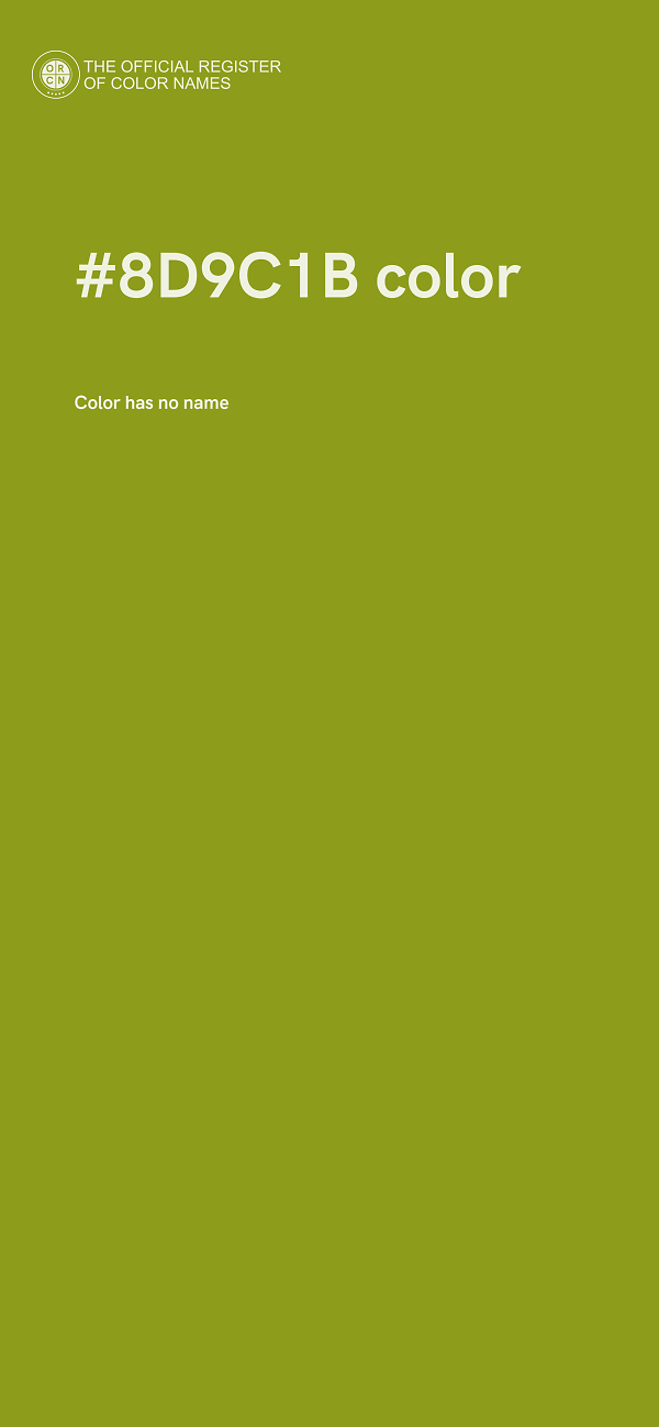 #8D9C1B color image