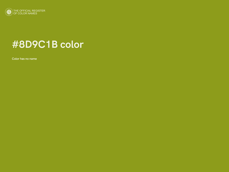 #8D9C1B color image