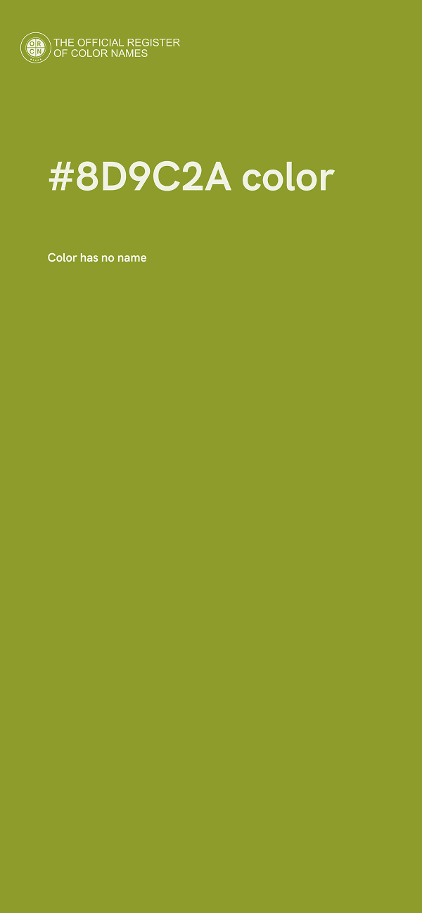 #8D9C2A color image
