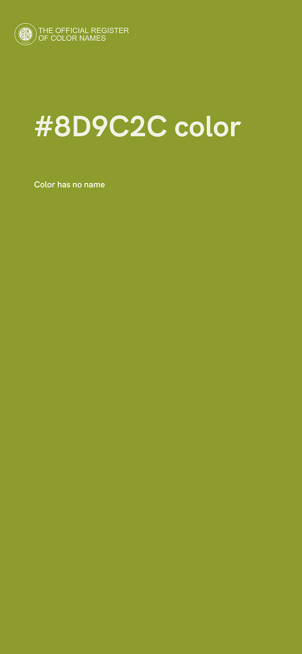 #8D9C2C color image