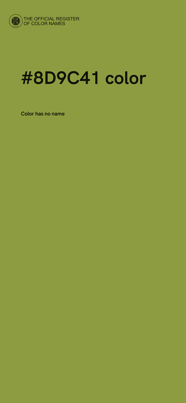 #8D9C41 color image