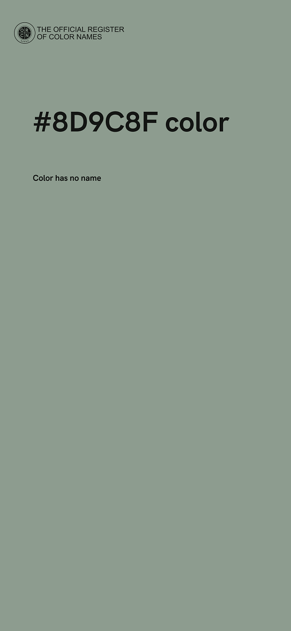 #8D9C8F color image