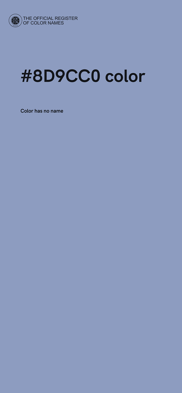 #8D9CC0 color image