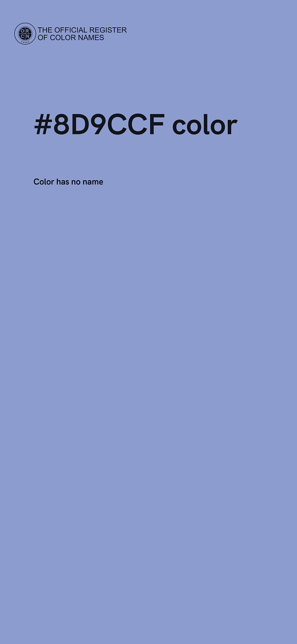#8D9CCF color image
