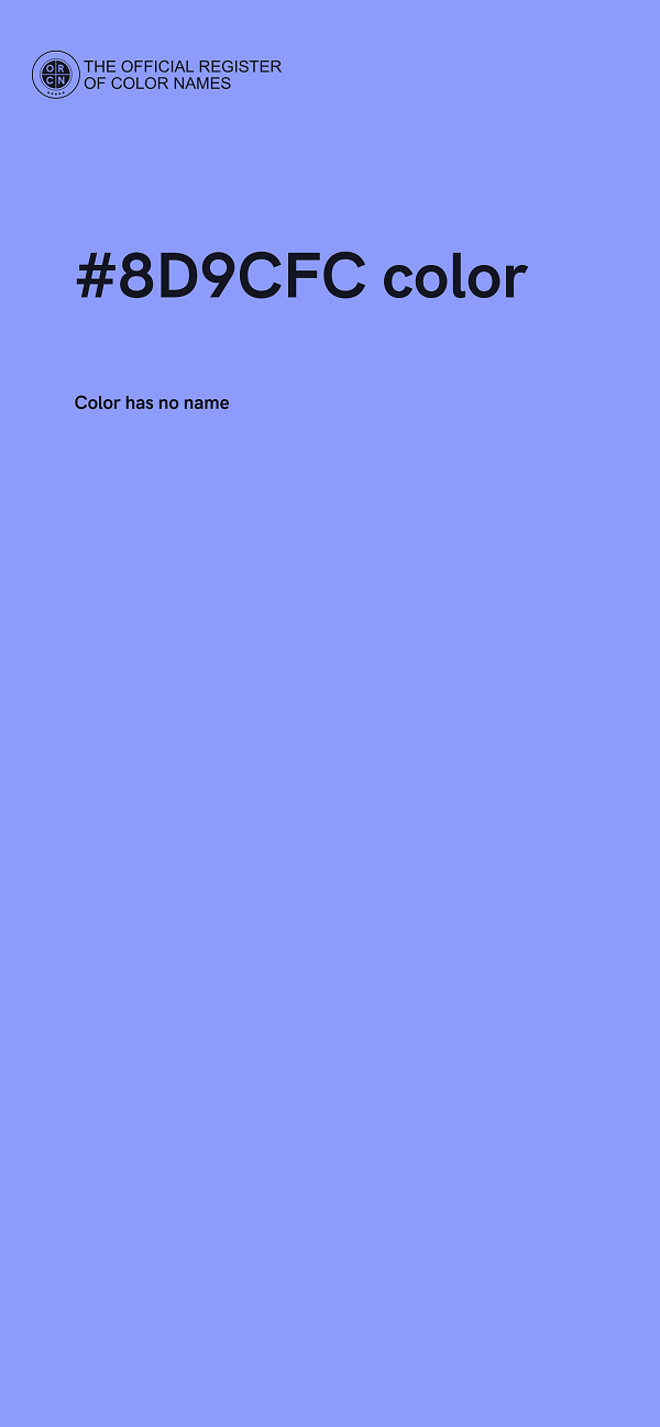 #8D9CFC color image