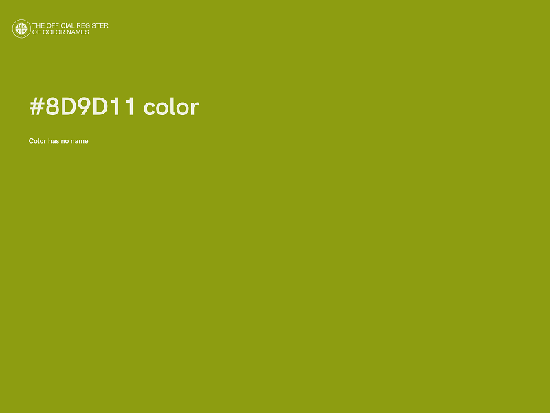 #8D9D11 color image