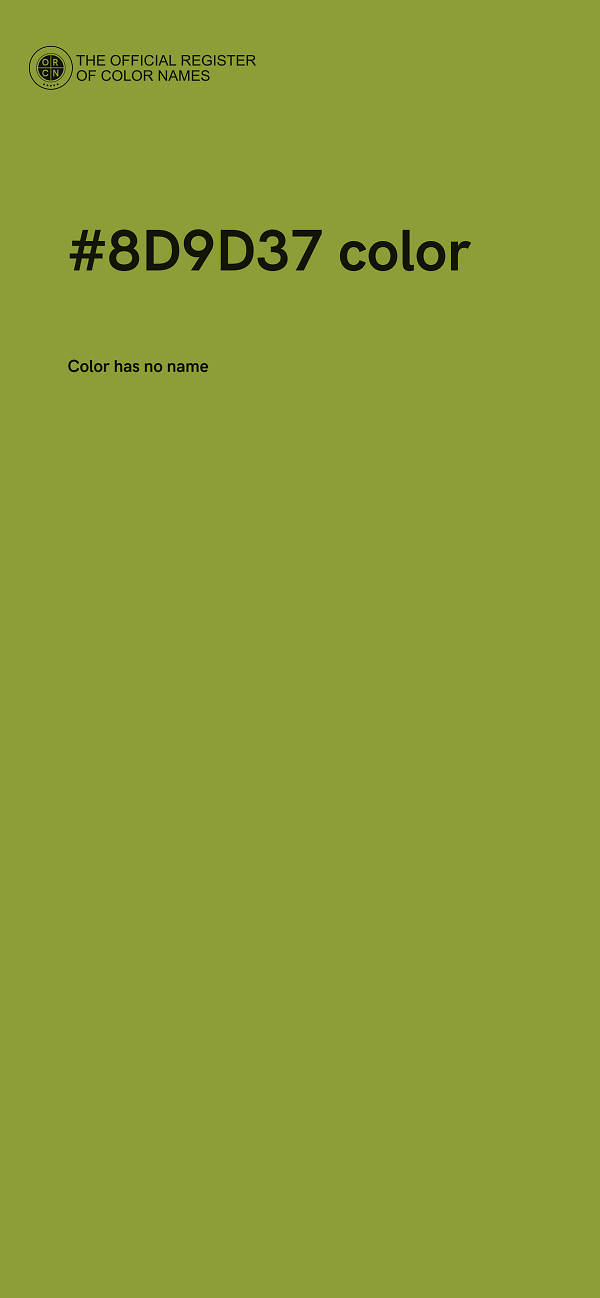 #8D9D37 color image