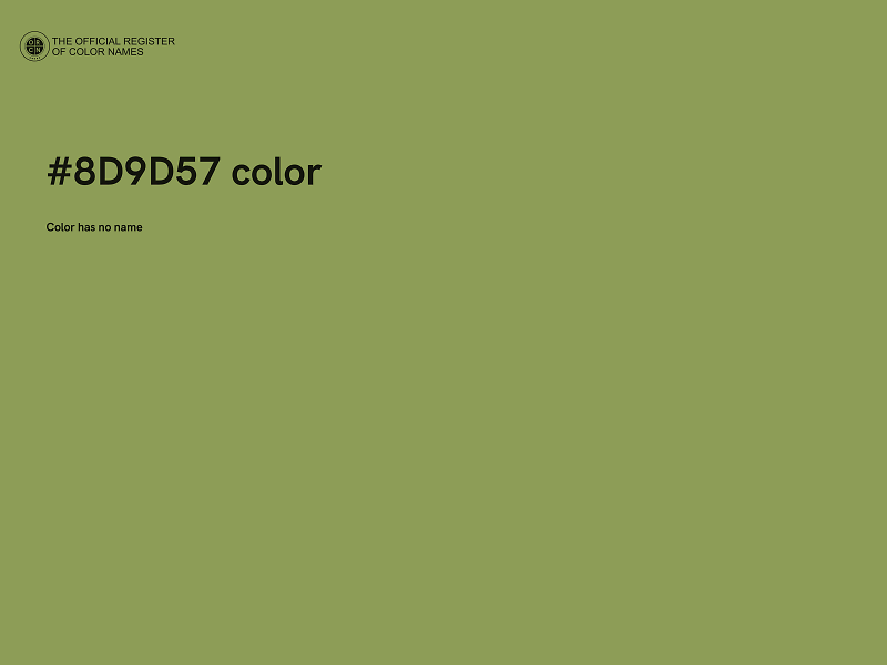 #8D9D57 color image