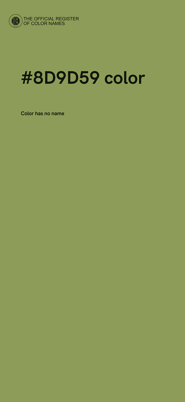 #8D9D59 color image