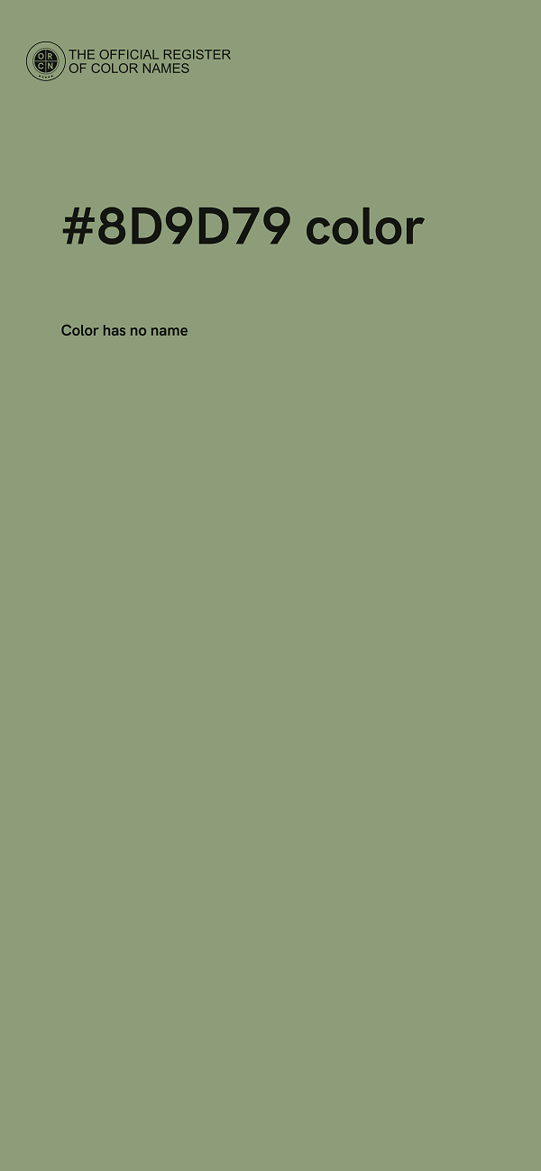 #8D9D79 color image