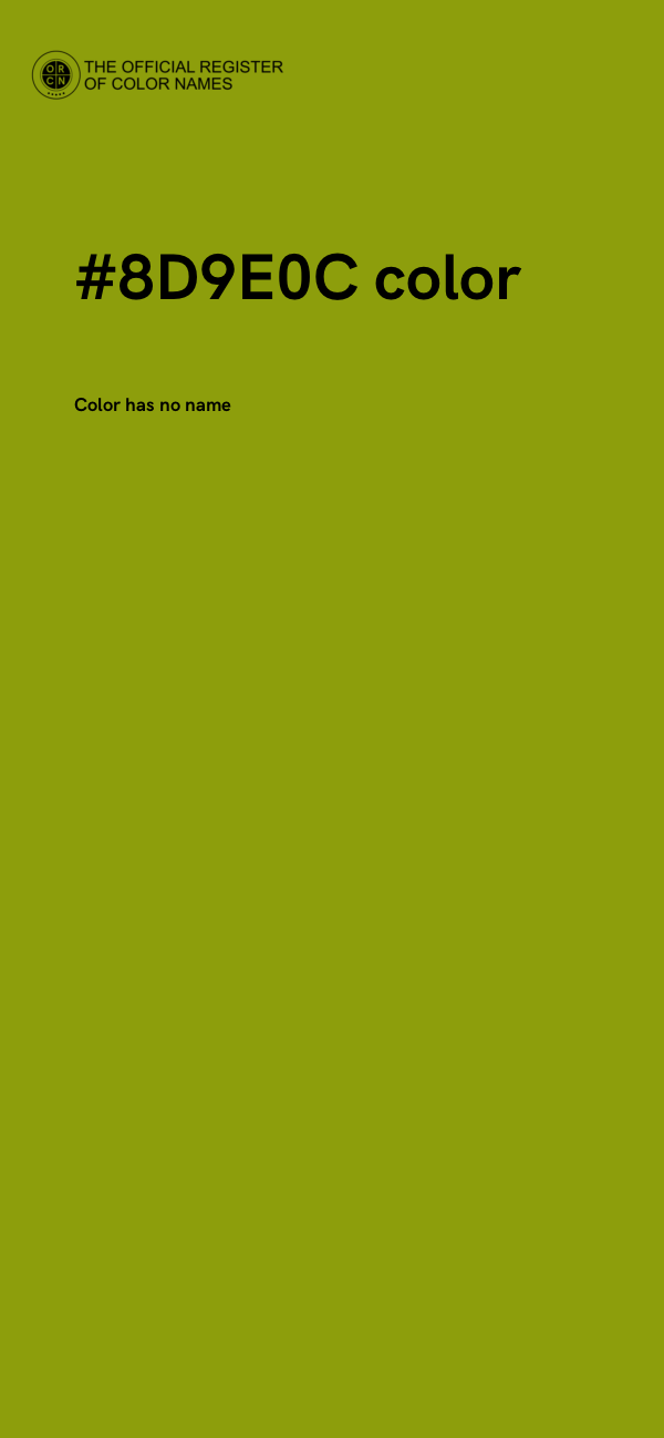 #8D9E0C color image
