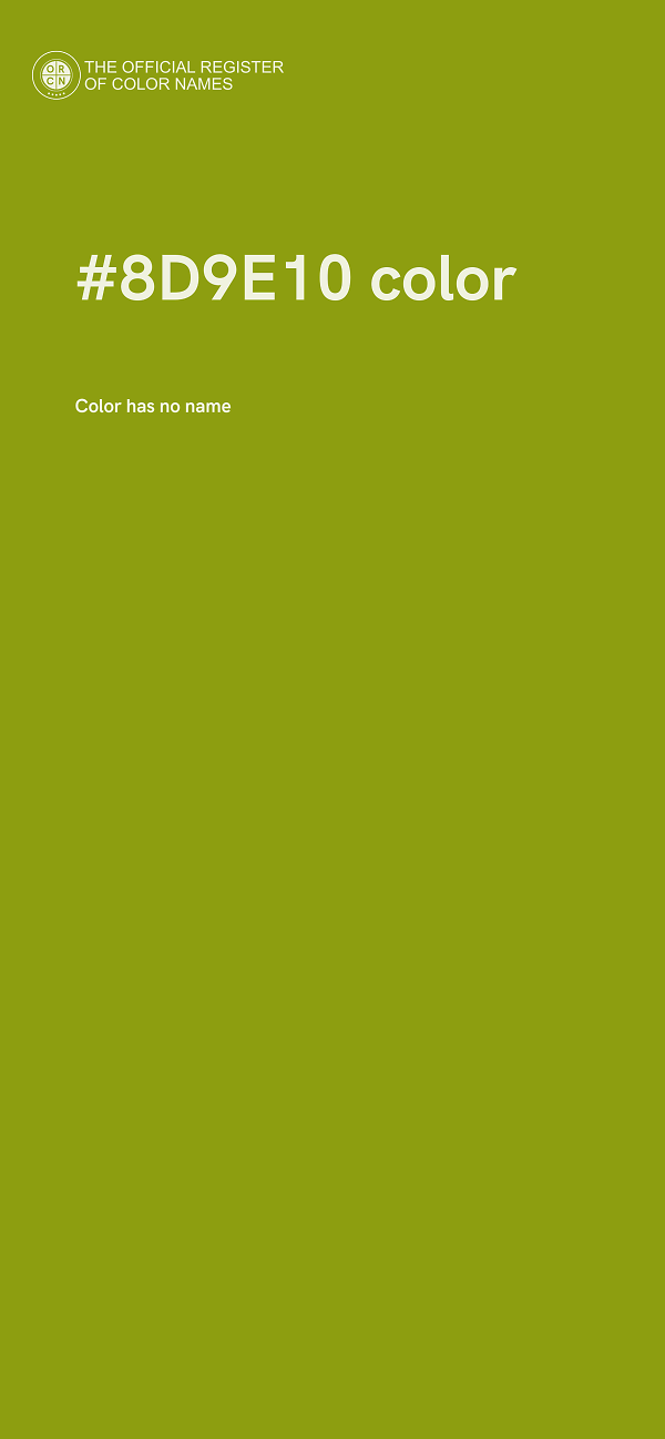 #8D9E10 color image