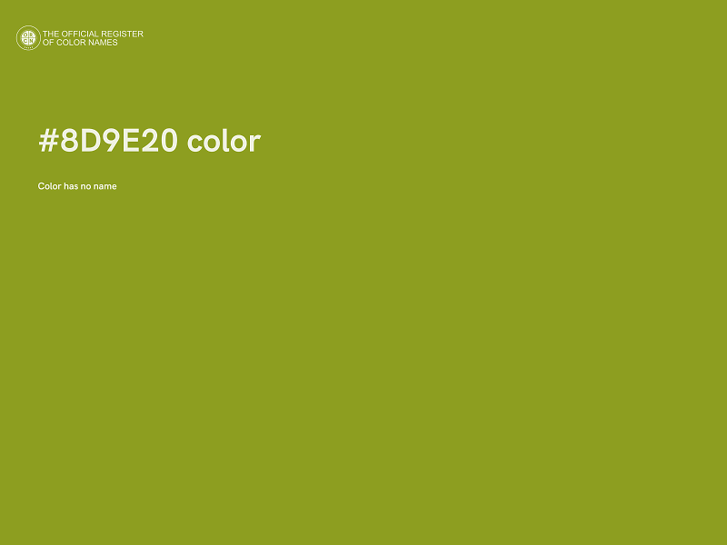 #8D9E20 color image