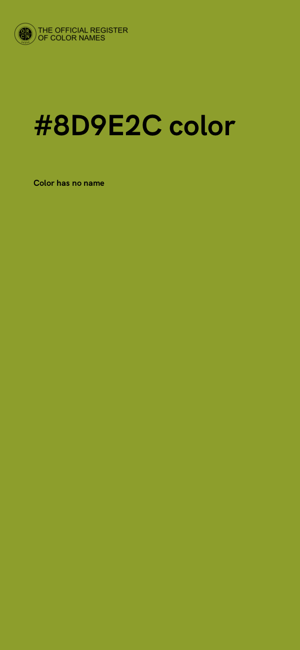 #8D9E2C color image