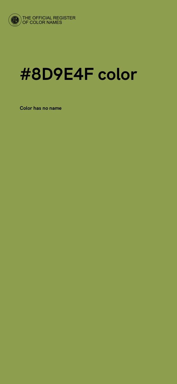 #8D9E4F color image