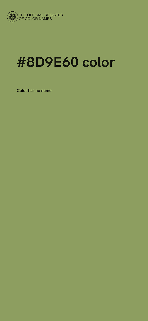 #8D9E60 color image