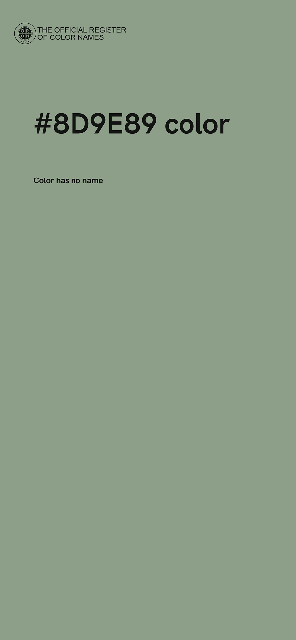 #8D9E89 color image