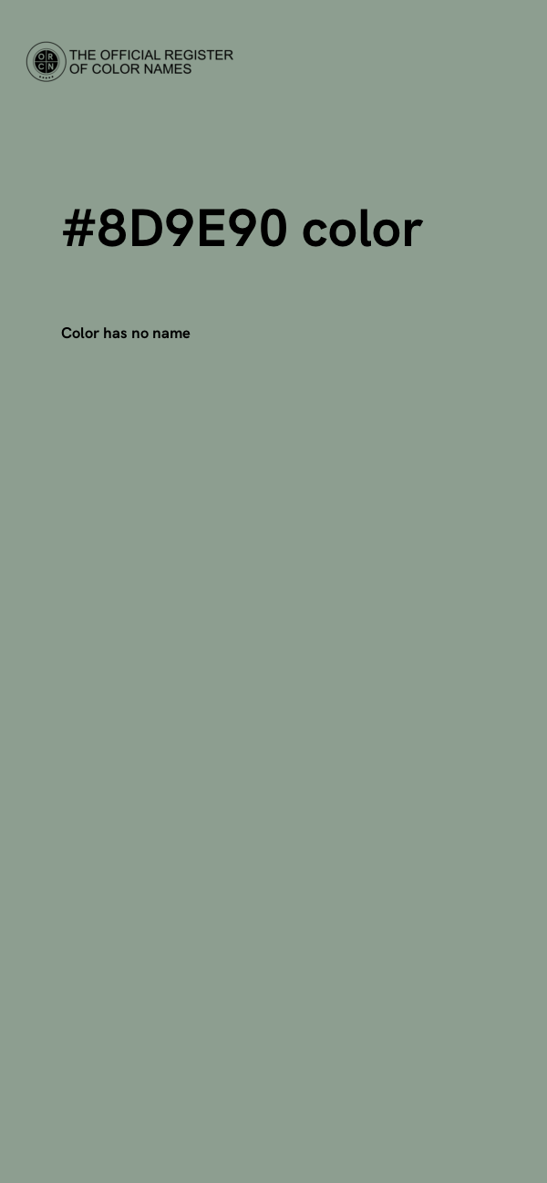 #8D9E90 color image