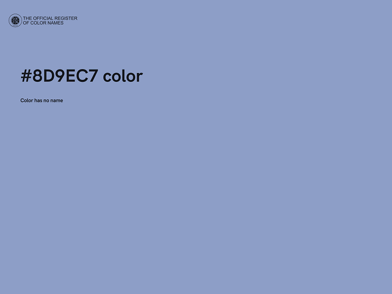 #8D9EC7 color image