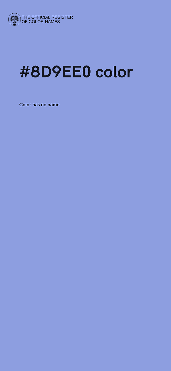 #8D9EE0 color image