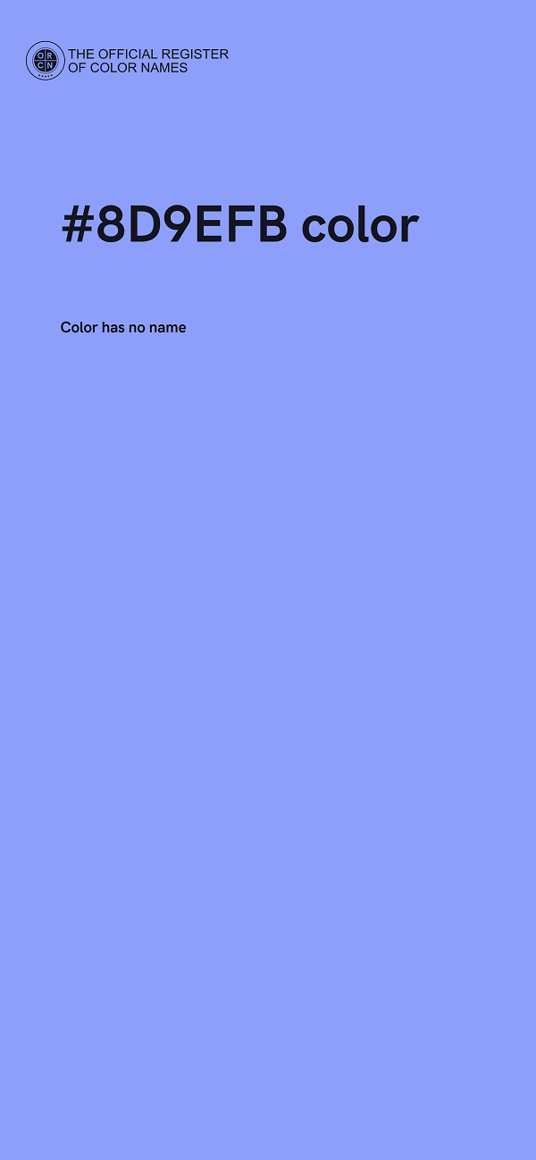 #8D9EFB color image