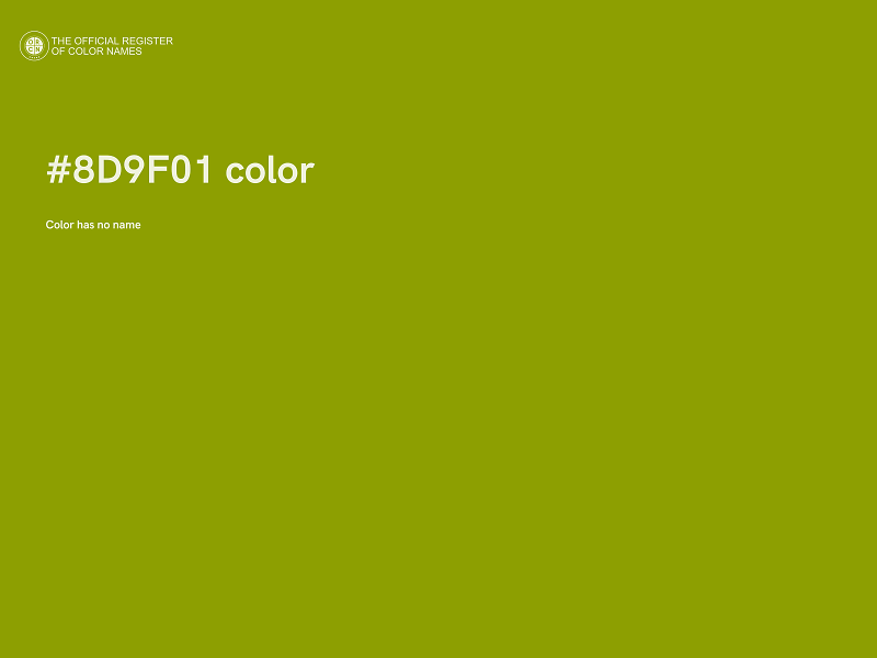 #8D9F01 color image