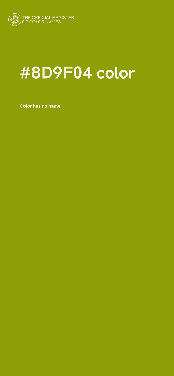 #8D9F04 color image
