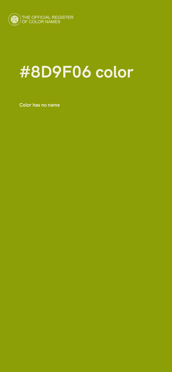 #8D9F06 color image