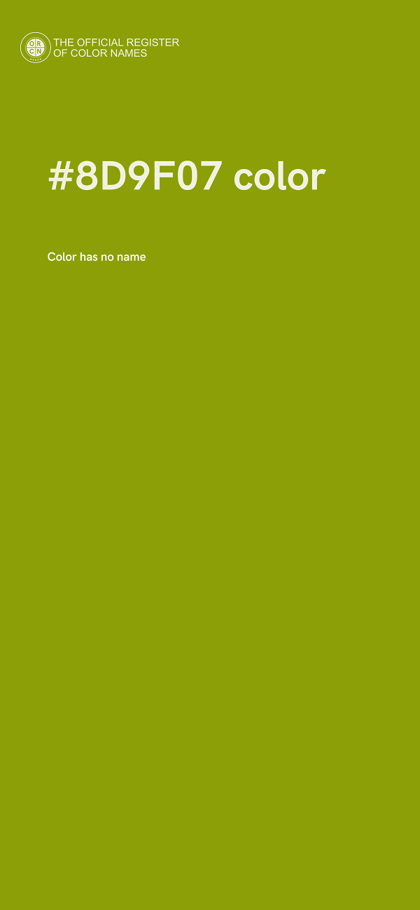 #8D9F07 color image