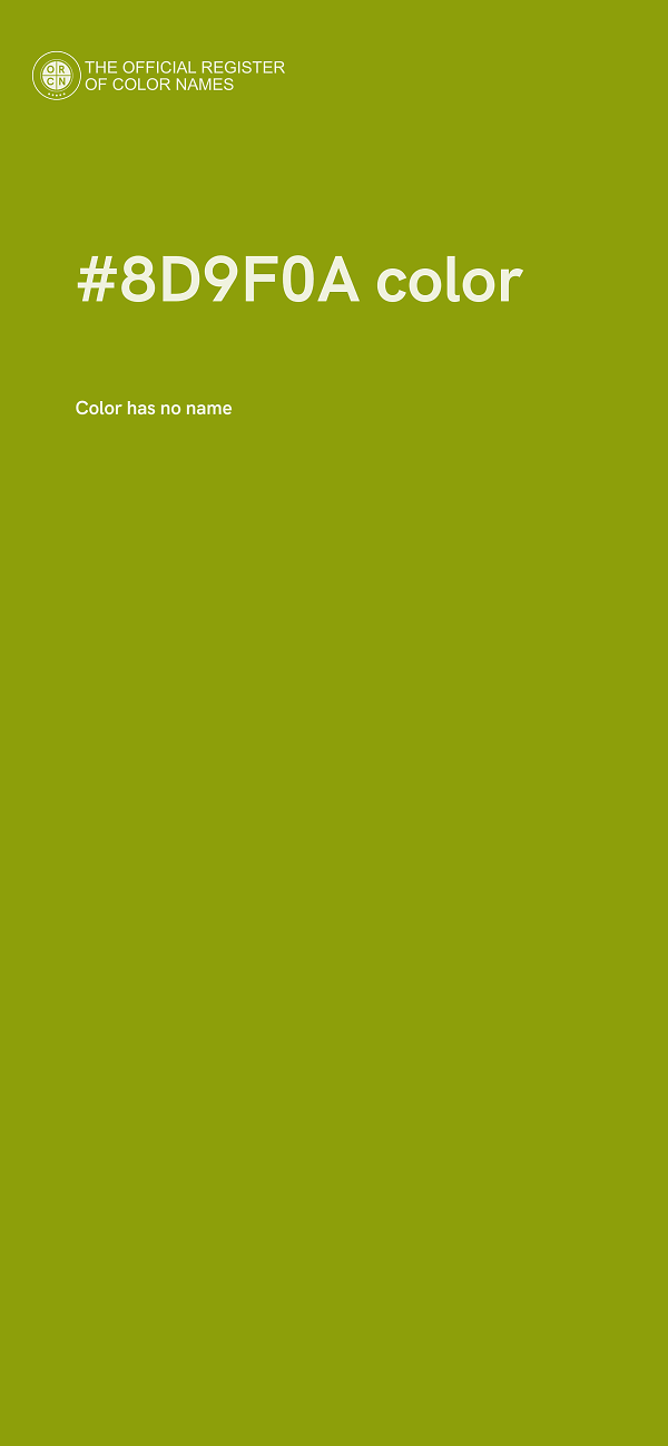 #8D9F0A color image