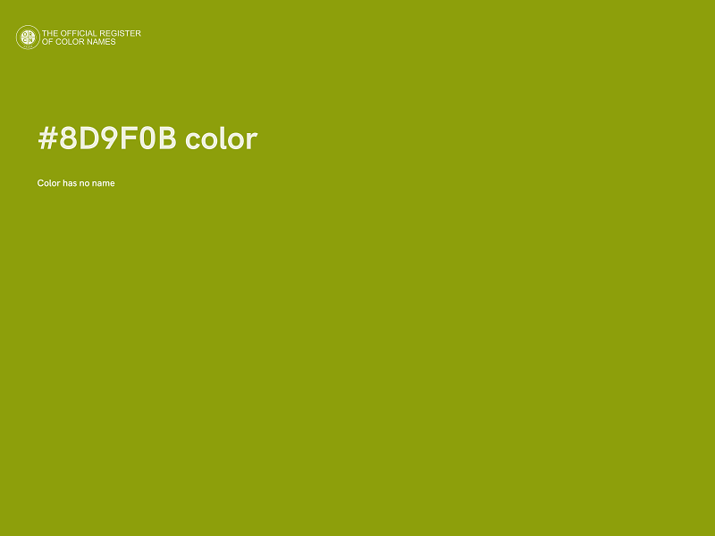 #8D9F0B color image