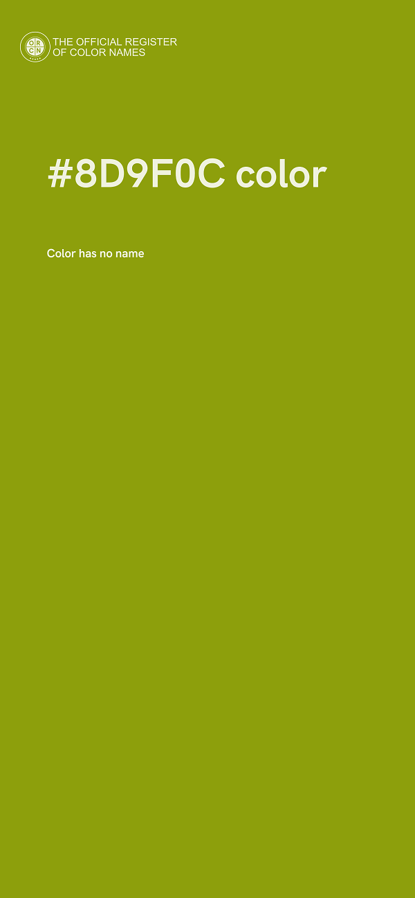 #8D9F0C color image