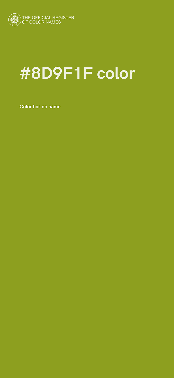 #8D9F1F color image