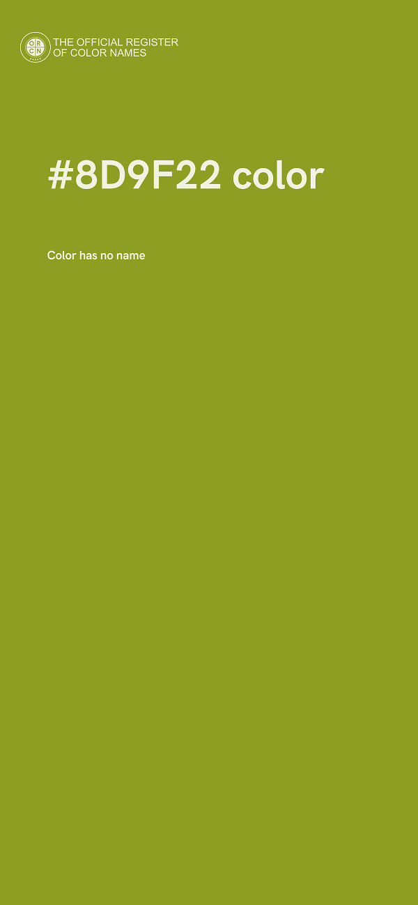#8D9F22 color image