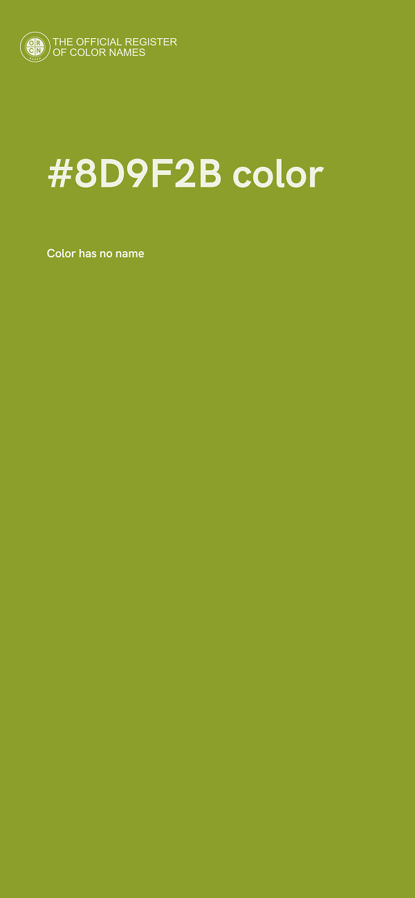 #8D9F2B color image