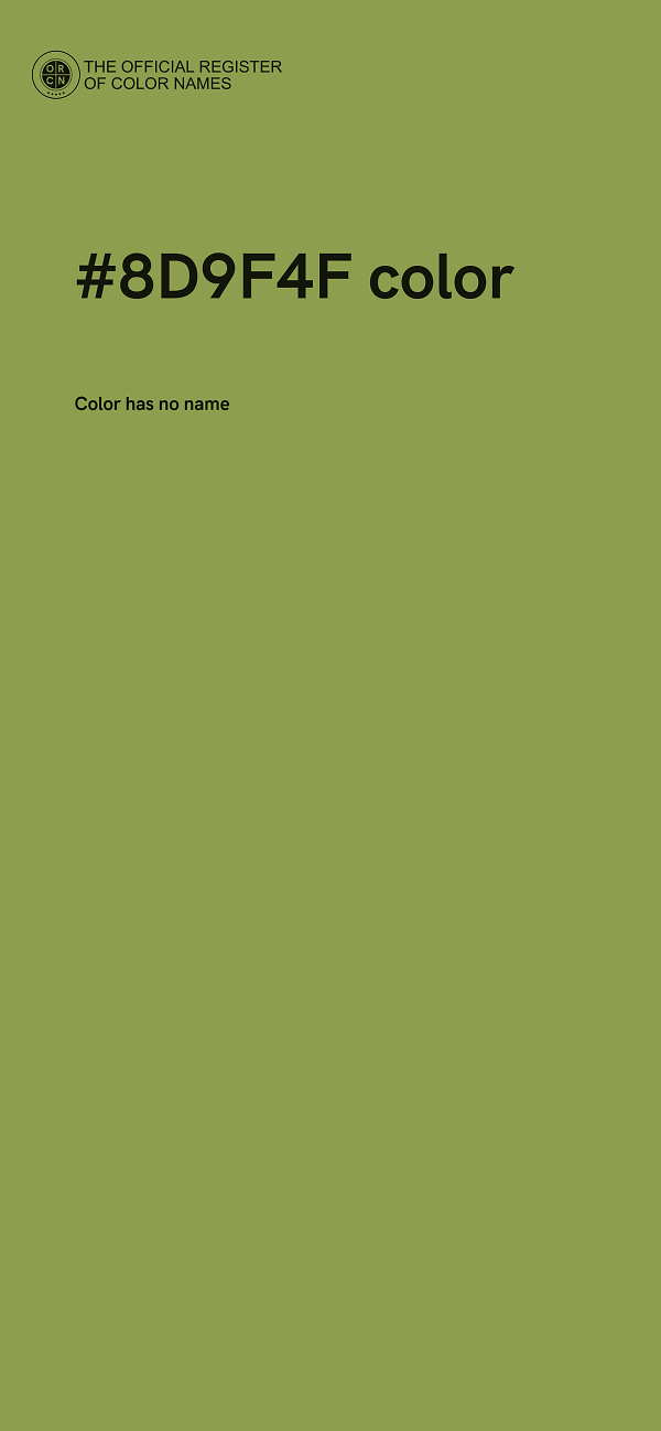 #8D9F4F color image