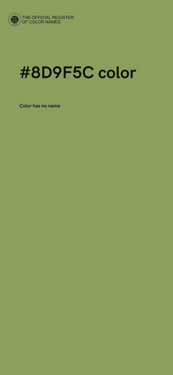 #8D9F5C color image