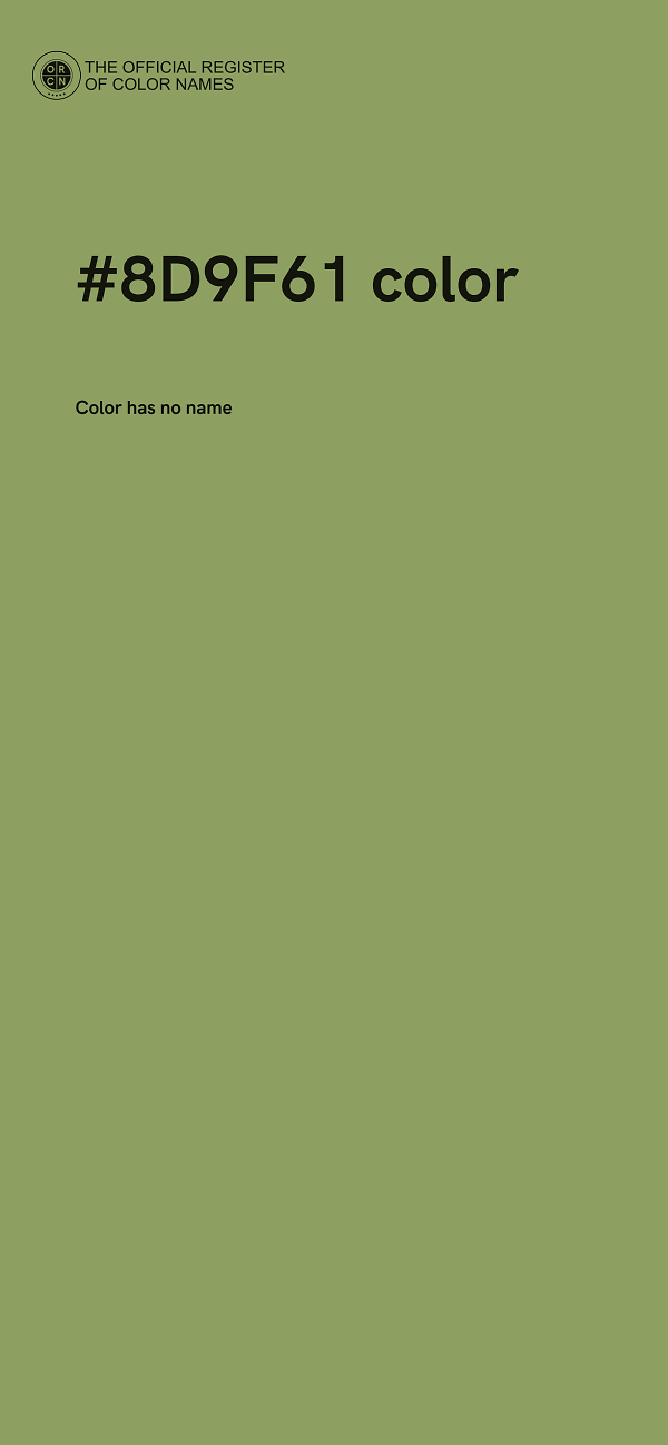 #8D9F61 color image