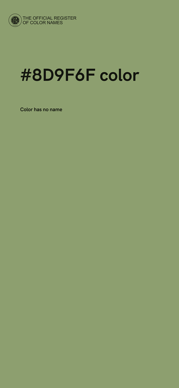 #8D9F6F color image