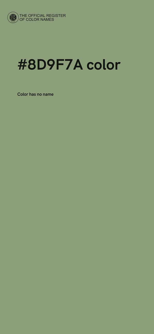 #8D9F7A color image