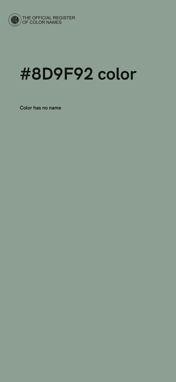 #8D9F92 color image